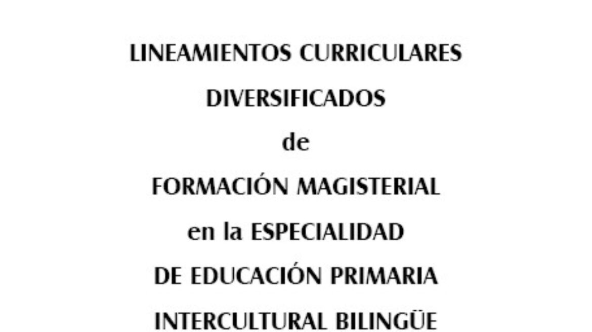 Lineamientos Curriculares Diversificados Educacin Primaria