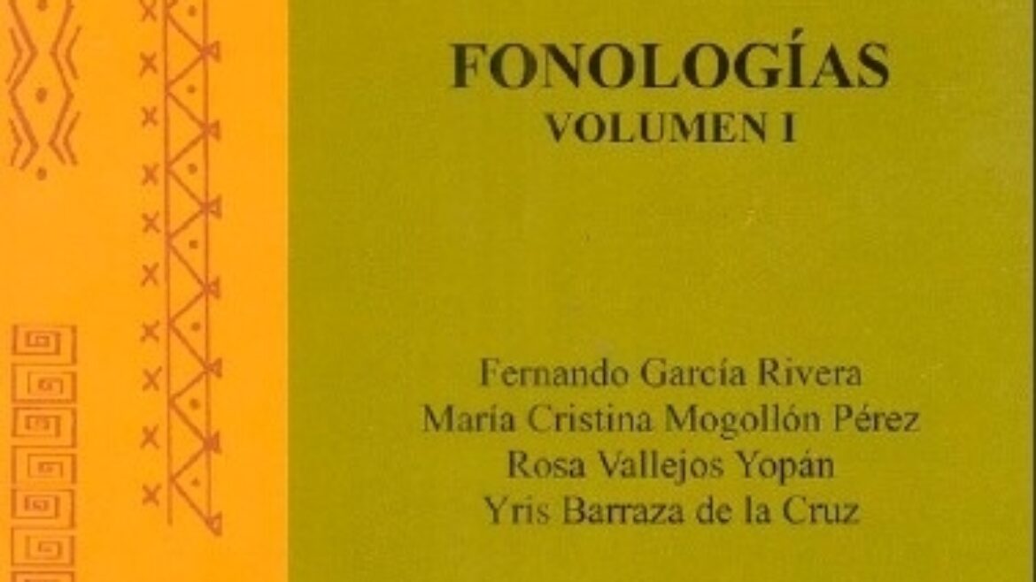 Fonologías- Volúmen I_Portada